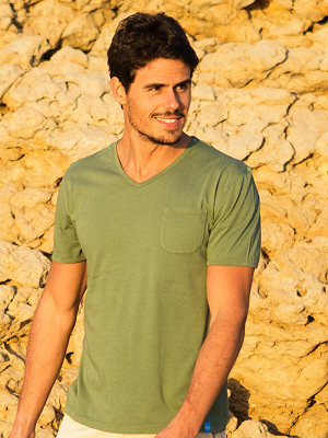 Panareha® t-shirt decote em v MOJITO | TH1802G10 Panareha® t-shirt decote em v MOJITO | TH1802G10