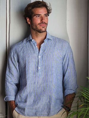 Panareha® SARDEGNA linen polera shirt | CH1961S13 Panareha® SARDEGNA linen polera shirt | CH1961S13