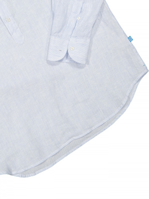 Panareha® | SAMUI gestreiftes leinen popover hemd