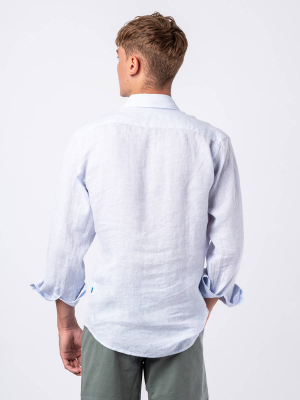 Panareha® | Camisa polera de linho de riscas SAMUI Panareha® | Camisa polera de linho de riscas SAMUI