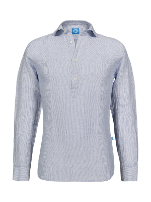 Panareha® | Camicia polera di lino a righe SAMUI Panareha® | Camicia polera di lino a righe SAMUI