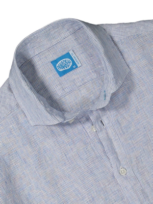 Panareha® | Camicia polera di lino a righe SAMUI Panareha® | Camicia polera di lino a righe SAMUI