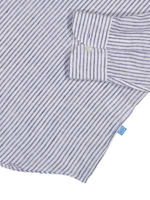 Panareha® | Camicia polera di lino a righe SARDEGNA