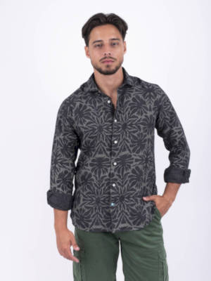 Panareha® | Camicia floreale in lino ODESSA