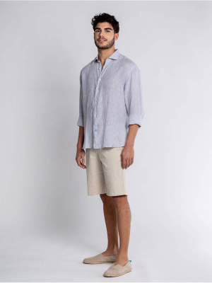 Panareha® | PHUKET striped linen shirt