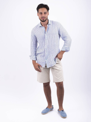 Panareha® | Camisa de lino a rayas CORSICA Panareha® | Camisa de lino a rayas CORSICA