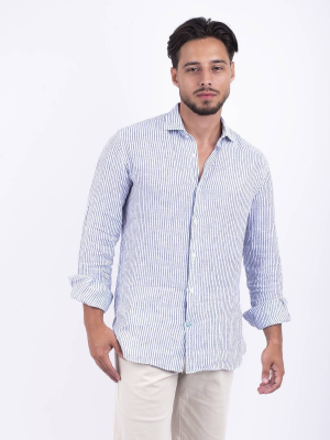 Panareha® | Camisa de linho de riscas CORSICA