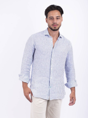 Panareha® | Camisa de lino a rayas CORSICA