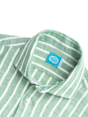 Panareha® | camisa de linho de riscas AMALFI