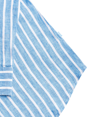 Panareha® | SICILIA striped linen popover shirt Panareha® | SICILIA striped linen popover shirt