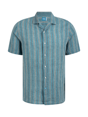 Panareha® | camisa aloha de lino BOUZNIKA
